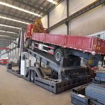 Mobile truck dumper