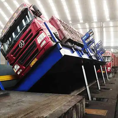 Side Tipping Truck Unloader