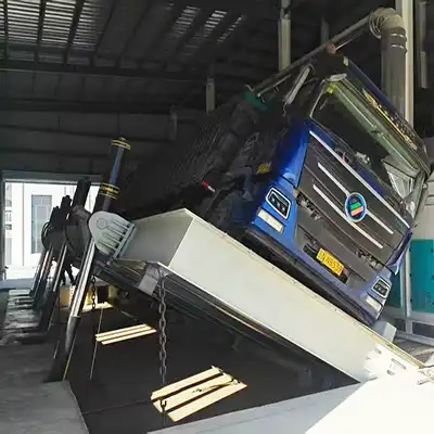 Side Tipping Truck Unloader