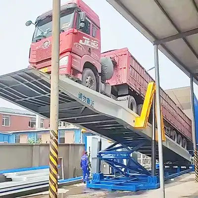 Ground Type Truck Unloading Platform