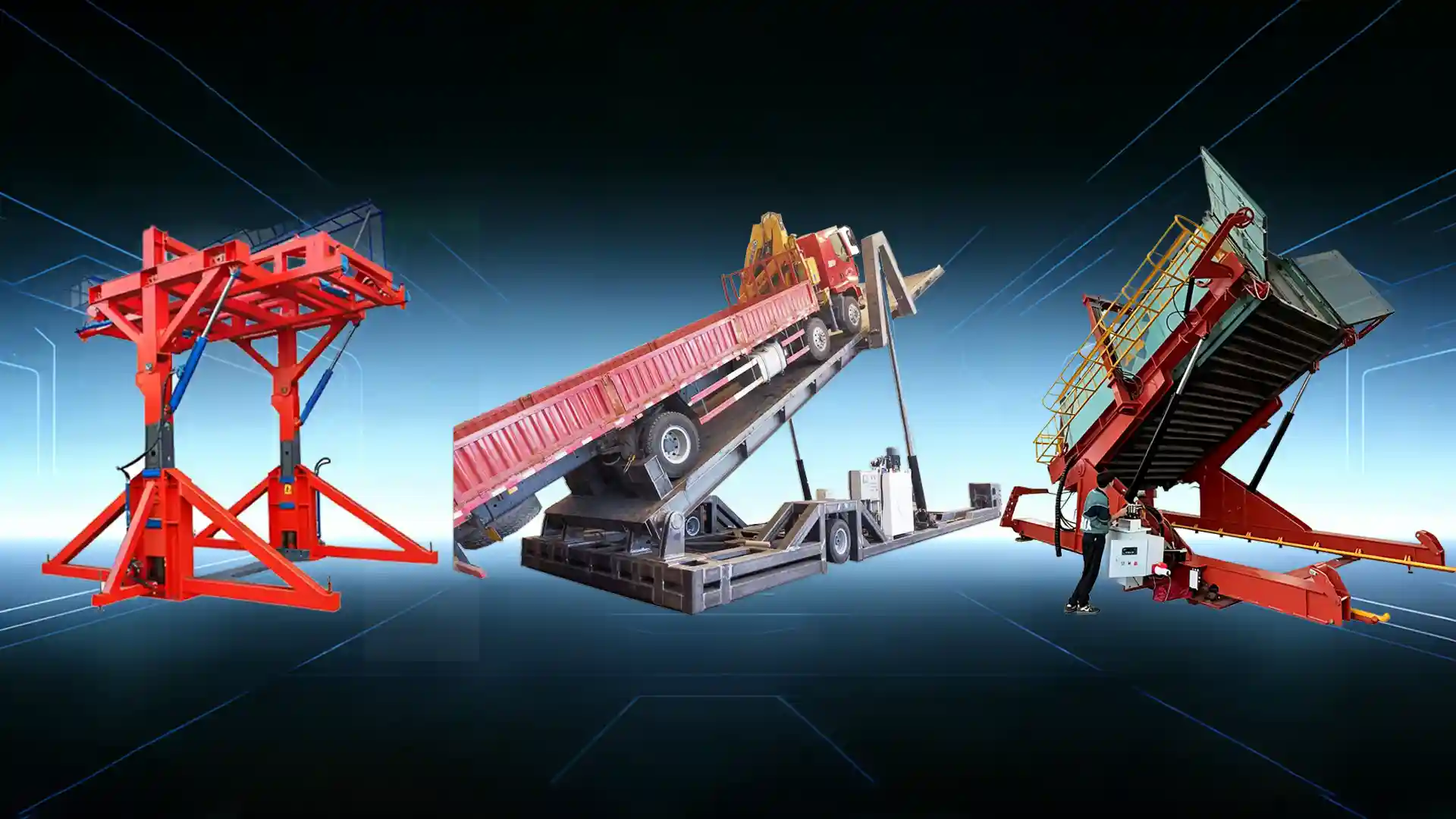 Container and Truck Dumper for Fast & Safe Unloading